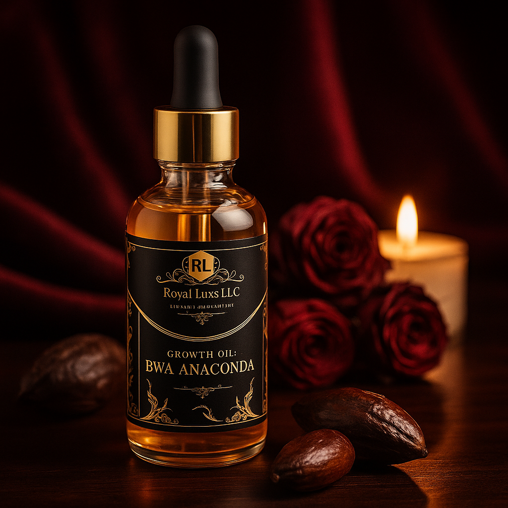 RoyalLuxsLLC African Bwa anaconda oil male enhancement growth oil bottle with dropper and natural ingredients