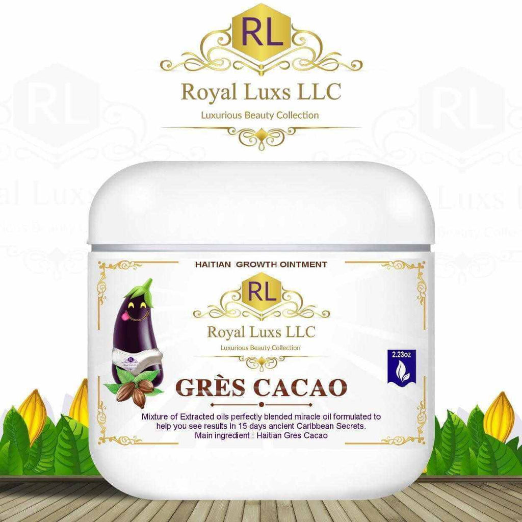 Haitian Gres Cacao growth ointment by Royal Lux, designed for enhancing growth results in 15 days of use.